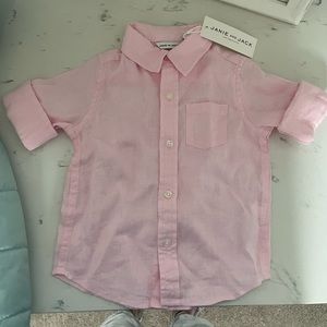 Pastel pink, linen shirt , brand new